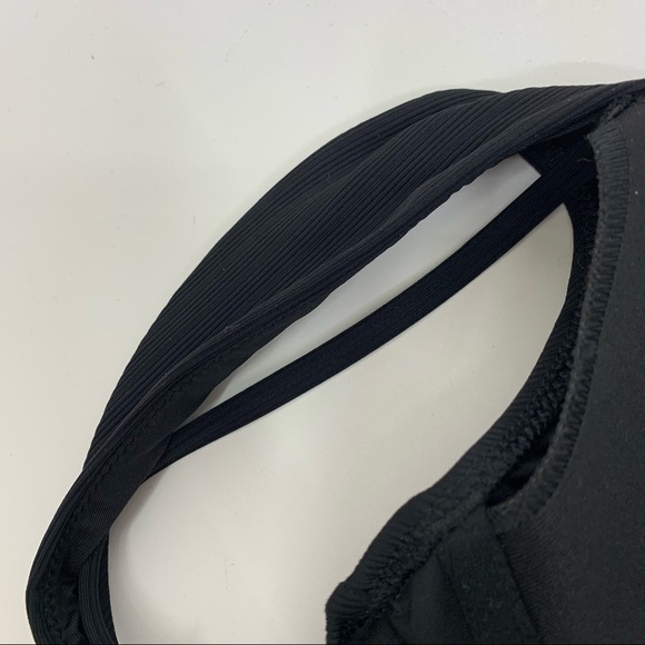 Shade & Shore Plunging Black Textured Bikini With Adjustable Straps New Nwot 34B - Picture 6 of 14